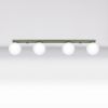 Plafonniers Acier Vert Olive G9 4 Yoli