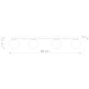 Plafonniers Acier Vert Olive G9 4 Yoli
