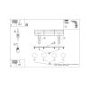 Plafonniers Acier Vert Olive G9 4 Yoli