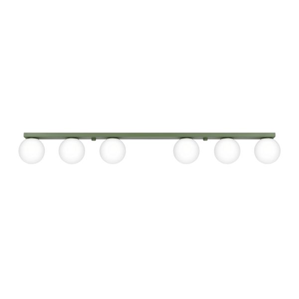 Plafonniers Acier Vert Olive G9 6 Yoli