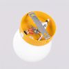 Appliques murales Acier Jaune G9 1 Yoli