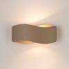 Appliques murales Acier Taupe G9 1 Tila