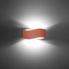 Appliques murales Acier Ocre Rouge G9 1 Tila