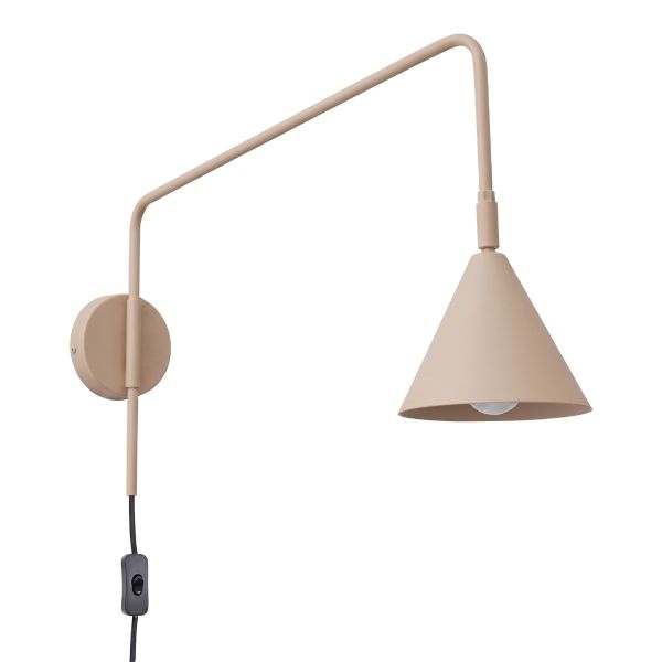 Appliques murales Acier Taupe E14 1 Nox
