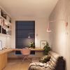 Appliques murales Acier Rose E14 1 Nox