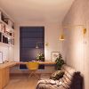 Appliques murales Acier Jaune E14 1 Nox