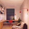 Appliques murales Acier Rouge E14 1 Nox