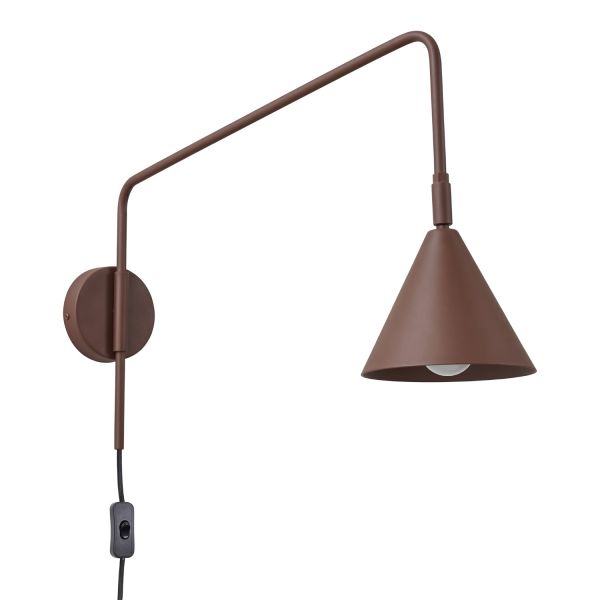 Appliques murales Acier Brun E14 1 Nox