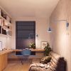 Appliques murales Acier Bleu E14 1 Nox