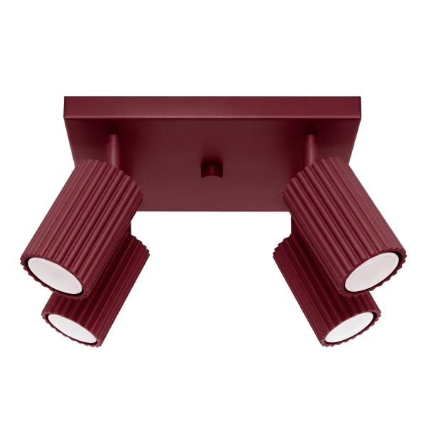 Plafonniers Aluminium Bourgogne GU10 1 Karbon