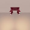 Plafonniers Aluminium Bourgogne GU10 1 Karbon