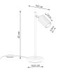 Lampes de bureau Aluminium Bourgogne GU10 1 Karbon