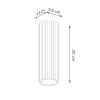 Plafonniers Aluminium Outremer GU10 1 Karbon