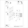 Appliques murales Aluminium Outremer GU10 1 Karbon