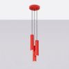 Suspensions Aluminium Rouge GU10 3 Karbon