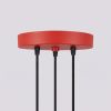 Suspensions Aluminium Rouge GU10 3 Karbon