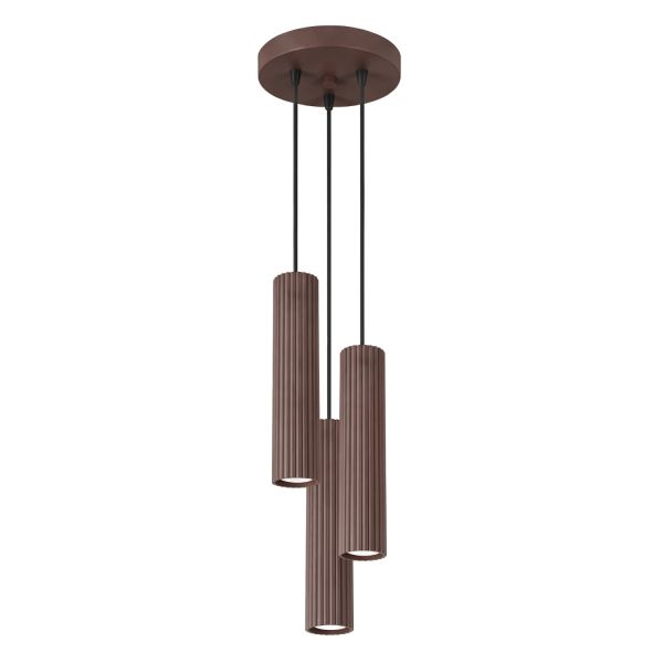 Suspensions Aluminium Brun GU10 3 Karbon