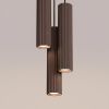 Suspensions Aluminium Brun GU10 3 Karbon