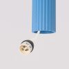 Suspensions Aluminium Bleu GU10 3 Karbon