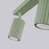 Plafonniers Aluminium Sauge GU10 3 Karbon