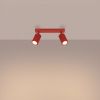 Plafonniers Aluminium Rouge GU10 1 Karbon