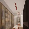 Plafonniers Aluminium Rouge GU10 1 Karbon