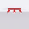 Plafonniers Aluminium Rouge GU10 3 Karbon