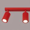 Plafonniers Aluminium Rouge GU10 3 Karbon