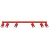 Plafonniers Aluminium Rouge GU10 6 Karbon