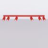Plafonniers Aluminium Rouge GU10 6 Karbon