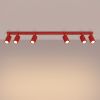 Plafonniers Aluminium Rouge GU10 6 Karbon