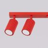 Plafonniers Aluminium Rouge GU10 6 Karbon