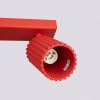 Plafonniers Aluminium Rouge GU10 6 Karbon