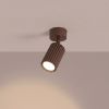 Plafonniers Aluminium Brun GU10 1 Karbon