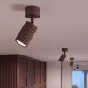 Plafonniers Aluminium Brun GU10 1 Karbon