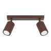 Plafonniers Aluminium Brun GU10 1 Karbon