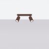 Plafonniers Aluminium Brun GU10 1 Karbon