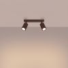 Plafonniers Aluminium Brun GU10 1 Karbon