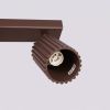 Plafonniers Aluminium Brun GU10 1 Karbon