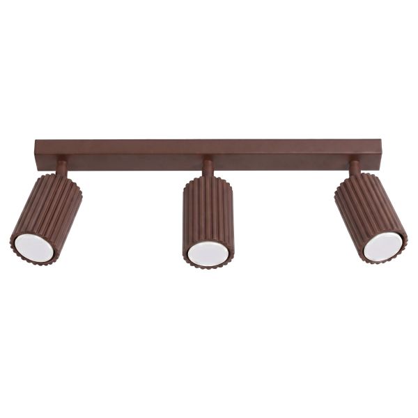 Plafonniers Aluminium Brun GU10 3 Karbon