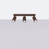 Plafonniers Aluminium Brun GU10 3 Karbon