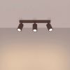 Plafonniers Aluminium Brun GU10 3 Karbon