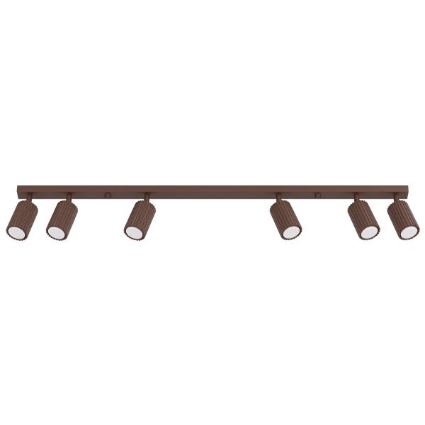 Plafonniers Aluminium Brun GU10 6 Karbon