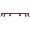 Plafonniers Aluminium Brun GU10 6 Karbon