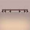 Plafonniers Aluminium Brun GU10 6 Karbon