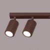 Plafonniers Aluminium Brun GU10 6 Karbon