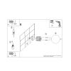 Appliques murales Aluminium Rose G9 1 Halo