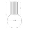 Plafonniers Aluminium Brun G9 1 Halo