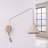 Appliques murales Acier Taupe E14 1 Nox