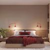 Appliques murales Acier Rouge E14 1 Nox